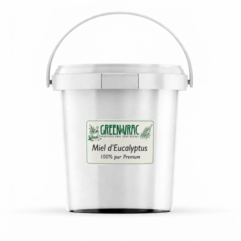 Miel d'Eucalyptus 100% pur Premium en vrac - les 4 seaux de 22kgs 2 Grossiste de miel de fleurs d'eucalyptus en seau pas cher