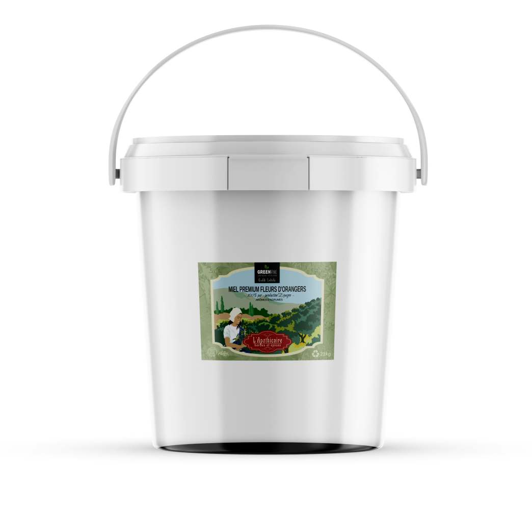 Miel de Fleurs d'Orangers 100% pur Premium en vrac - le seau de 22kgs 2 MIEL FLEURS D'ORANGERS SEAU