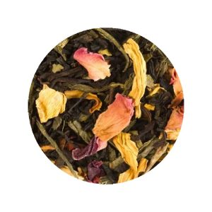 Grossiste Thé Nuits Perses pêche et roses en vrac - Fournisseur de Thés Tisanes vrac