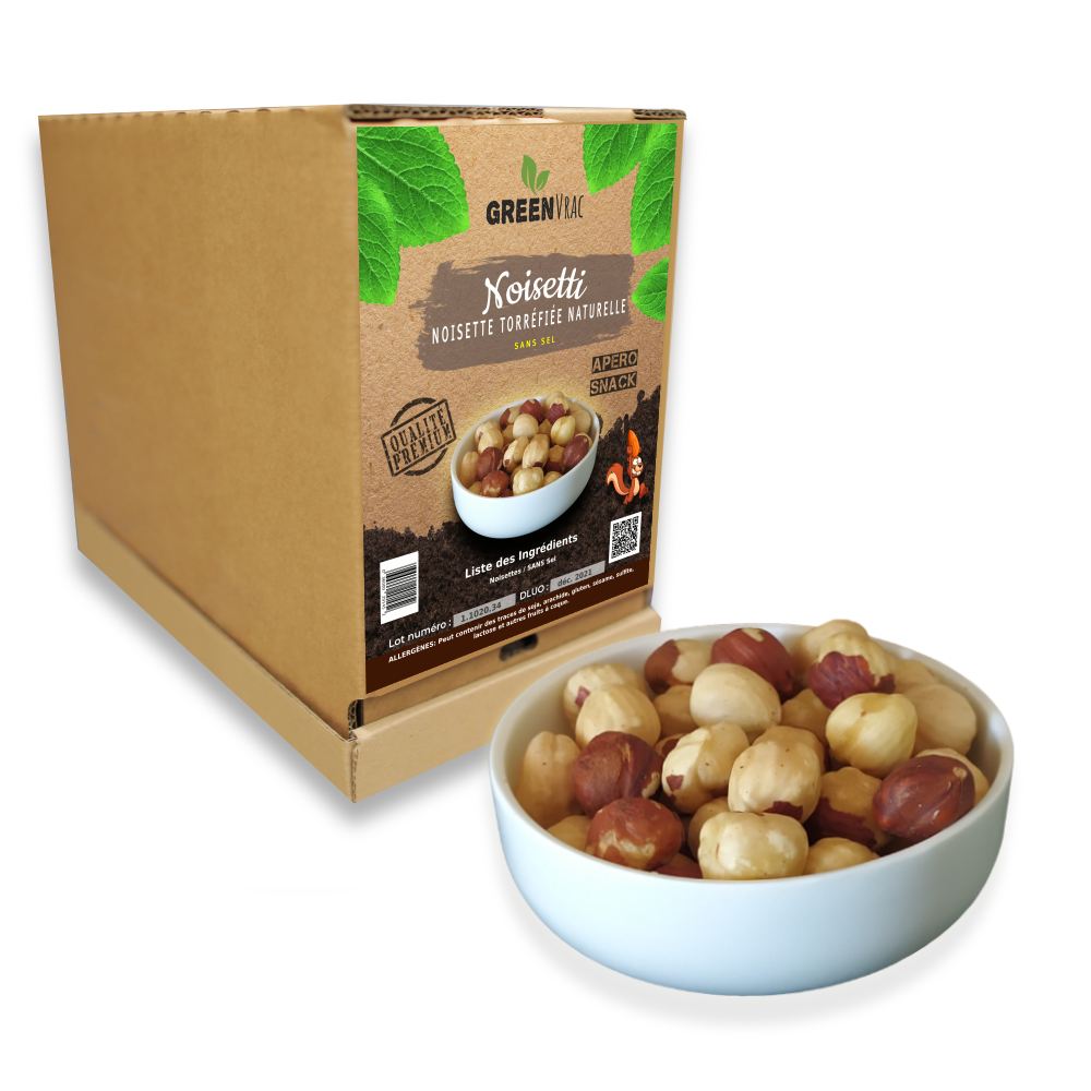 GREENBOX noisettes natruelles sans sel NOISETTI