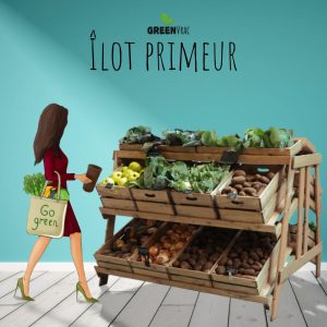 Présentoir fruits légumes