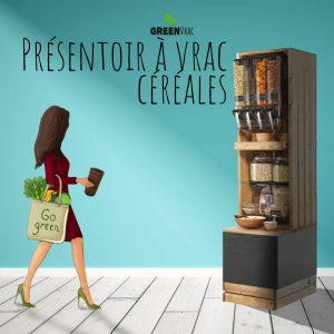Présentoir Étagère Vrac CÉRÉALES Style Ferme & Campagne