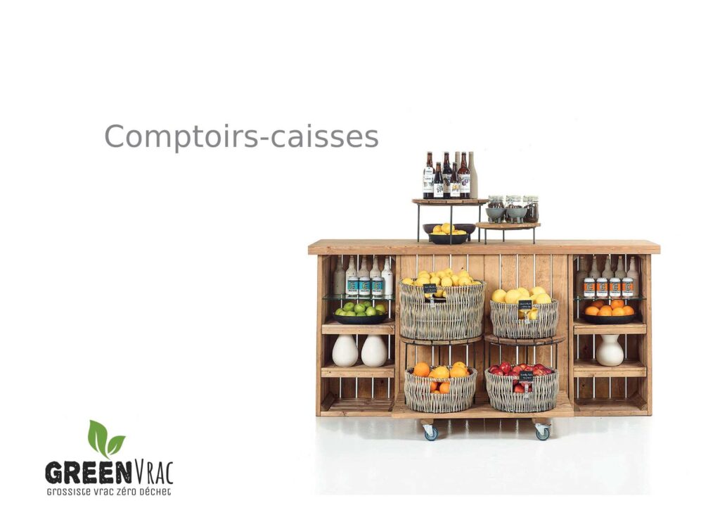 Mobilier d'agencement en bois massif
