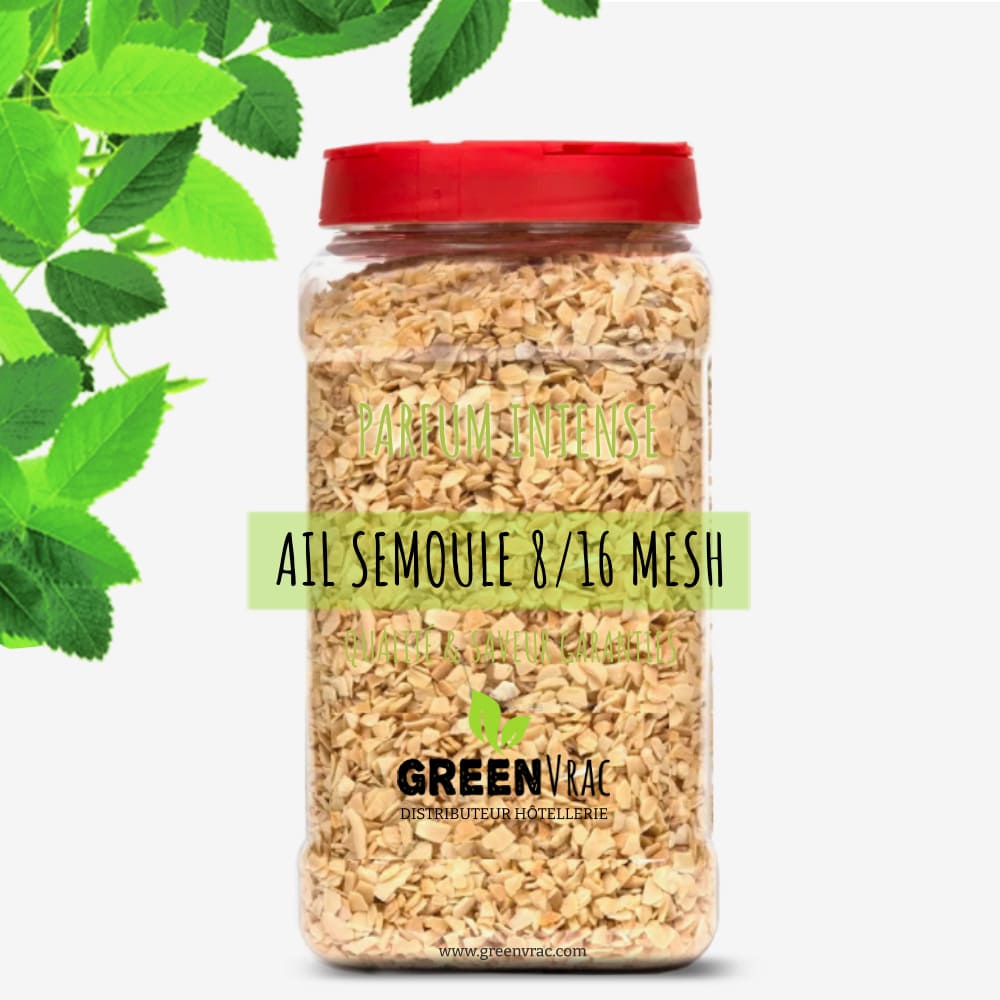 Ail Semoule 8/16 Mesh - PET 720gr 1 grossiste ail semoule 8-16 mesh hotellerie restauration
