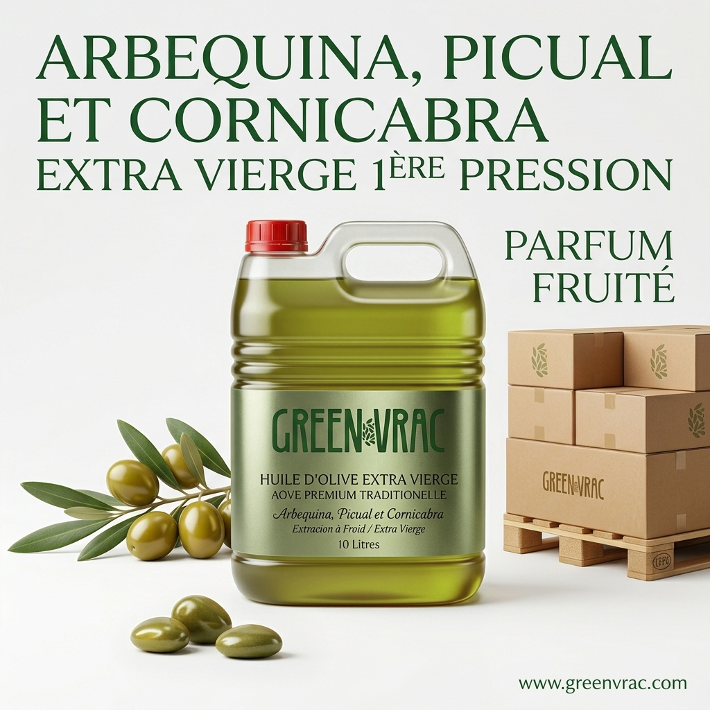 Huile d'Olive Extra Vierge AOVE PREMIUM TRADITIONELLE - La palette de 820 litres d'huile d'olive 1 Grossiste Huile d’Olive Extra Vierge AOVE PREMIUM HORECA CHR