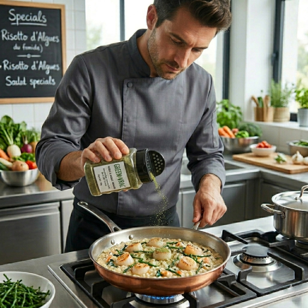 grossiste algues poudre paillettes horeca chef restaurant