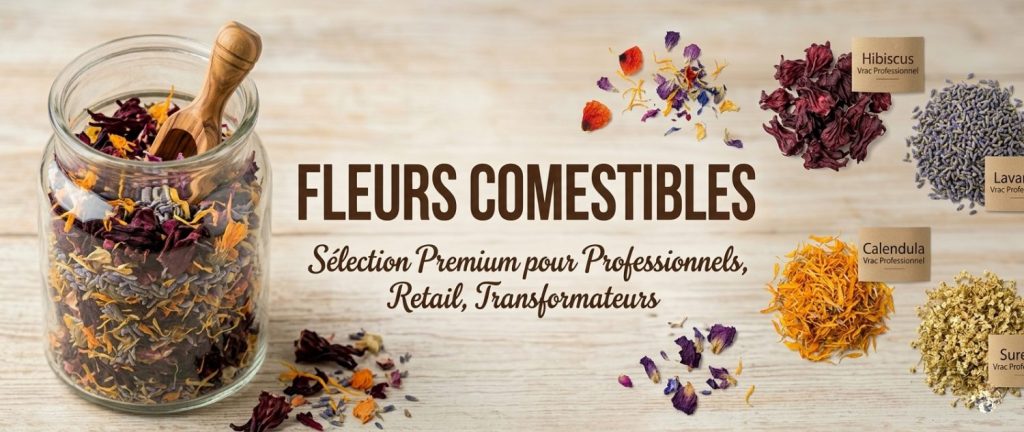 grossiste fournisseur fleurs comestibles en vrac